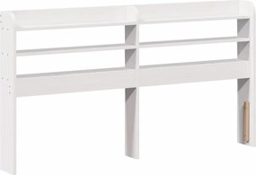 vidaXL Tăblie de pat cu rafturi, 160 cm, lemn masiv de pin