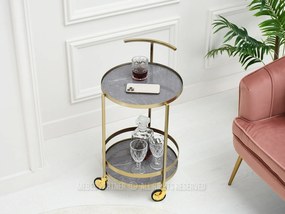 Măsuță de cafea Alfonzo (marmură gri + auriu). 1111552