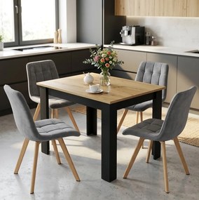 Scaun de dining CIEZA VELVET, gri inchis