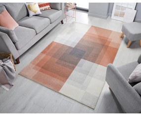 Covor Flair Rugs Plaza, 120 x 170 cm, gri - roz