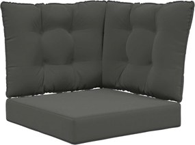 vidaXL Perna pentru canapea de exterior 3 pcs Antracit Poliester
