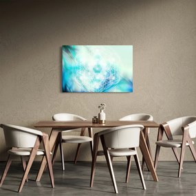 Tablou - Merkaba pe un fundal turcoaz (90x60 cm)