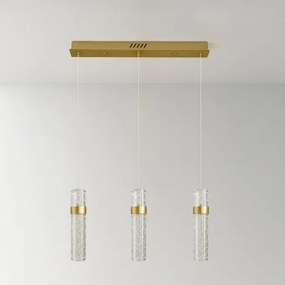 Lustră LED suspendată pe cablu LAGOS, 24W/230V, auriu