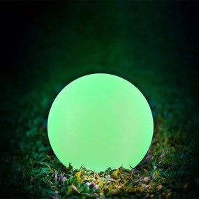 Lampă LED RGBW solară BALL LED/3,7V 1500 mAh d. 50 cm IP65 + telecomandă
