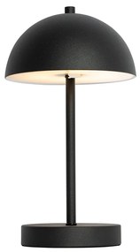 Lampă de masă de exterior neagră reîncărcabilă cu dimmer în 3 trepte - Keira