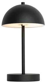 Lampă de masă de exterior neagră reîncărcabilă cu dimmer în 3 trepte - Keira