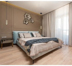 Pendul design modern ROBBY negru mat, alama mat