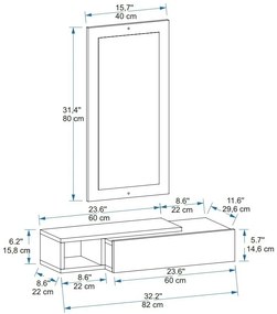 Raft decorativ Vien White
