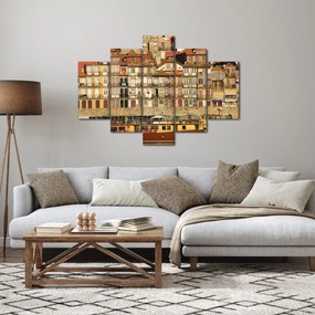 Tablou - Cartierul Waterfront, Portugalia (150x105 cm)