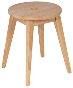 Scaun în culoare naturală deschisă din lemn de arbore de cauciuc Club – Bonami Essentials