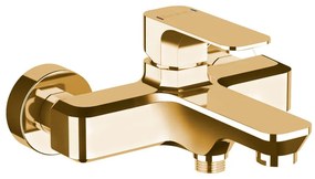 Baterie aurie pentru cadă cu montare pe perete (2 ieșiri) Spy – Sapho