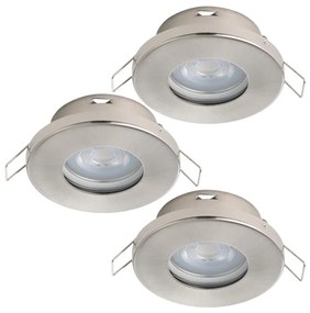 SET 3x corp de iluminat LED pentru baie Eglo 901761 FAVAZZINA 1xGU10/4W/230V IP44 crom