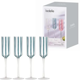 Set de pahare 4 buc. de șampanie 180 ml Stripe – Ladelle