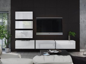 Mobilier living Begonia (alb + alb lucios). 1007687
