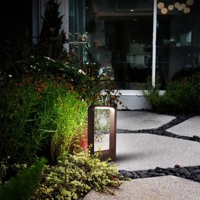 Brilagi - Lampă LED de exterior BARI, 7W, 230V, 3000/4000/6000K, maro, IP54, 30 cm