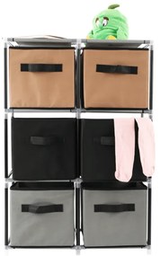 Organizator CAMILO TYP 2 Negru/Maro/Gri