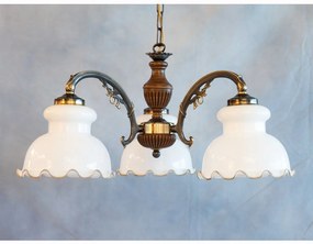 Lustra rustica suspendata cu 3 brate design italian 5900