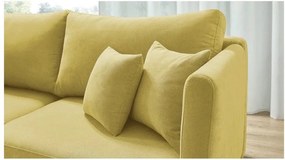 Canapea extensibilă Bobochic Paris Triplo, galben