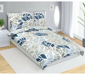 Lenjerie de pat din bumbac Variace albastru, 140 x200 cm, 70 x 90 cm
