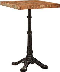 vidaXL Masă de bistro Maro 50 x 50 x 76 cm Lemn recuperat masiv