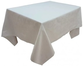 Fata de masa din Brocart cu motive florale XXL CASA GINO ,150X245, masa 12 persoane, Alb