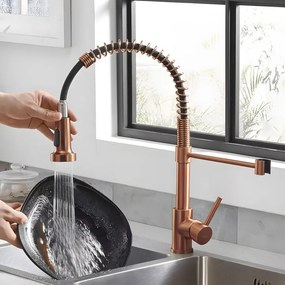 Baterie de bucatarie REA Colin cupru periat