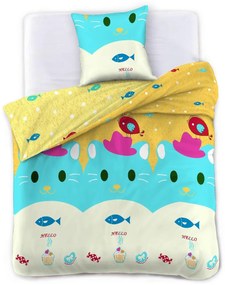 lenjerie de pat colorata pentru copii KITTY PARTY