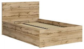 Pat de o persoană 120 cm Tetrix 6 (stejar wotan) (cu somieră) (cu sp. depozitare). 1098487