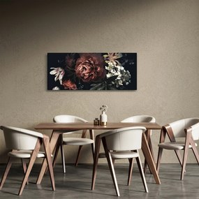 Tablou - Flori întunecate (120x50 cm)