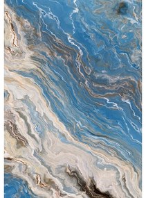 Covorașe de baie albastre 2 buc. 60x100 cm – Foutastic