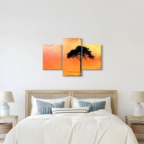 Tablou cu copac în apus de soare (90x60 cm)