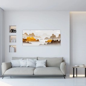 Tablou - Munții în ceață (120x50 cm)