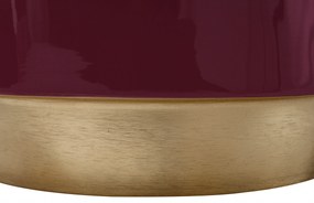 Masuta de cafea rotunda din fier 51,5x51,5x43 cm burgundy
