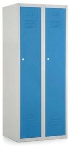 Dulap metalic, 60 x 50 x 150 cm, încuietoare cu cilindru, albastru - ral 5012