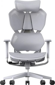 RESIGILAT- Scaun ergonomic SIHOO X5C-207, cotiere 3D, suport lombar reglabil, tetiera 3D, mecanism multifunctional inclinare/blocare, pivotant, Mesh, Gri/Roz