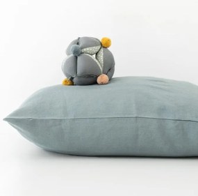 Față de pernă din in pentru copii Linen Tales Nature, 40 x 60 cm, albastru