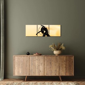 Tablou cu dansatoare (cu ceas) (90x30 cm)