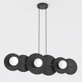 Lustră suspendată pe cablu UMBRA, 6x G9, 8W, 230V, negru