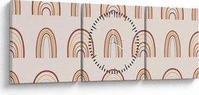 Tablou - Creații de vis N⁰3 (cu ceas) (90x30 cm)
