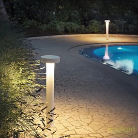Stalp iluminat exterior design modern TESLA PT4 H80 BIANCO