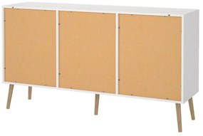 Comodă albă joasă 149x82 cm Bodo – Tvilum