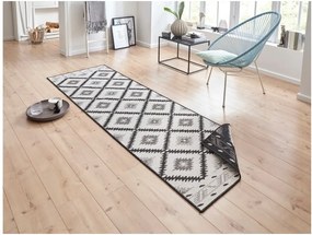 Covor adecvat pentru exterior NORTHRUGS Twin Supreme Duro, 80 x 350 cm, negru-crem
