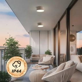 Brilagi - Plafonieră LED FORIS pentru baie, 20 W, 230 V, Ø 15 cm, bej, IP44