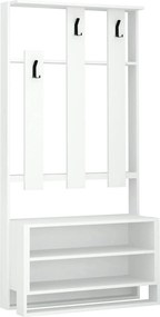 Mobilier hol 855DTE4015, alb, PAL melaminat, 90x36x180 cm