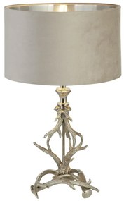 Veioza/Lampa de masa design lux elegant Belle argintiu/taupe