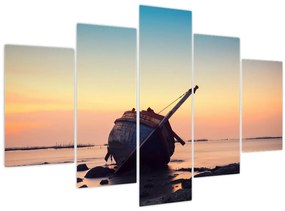 Tablou - Nava naufragiată (150x105 cm)