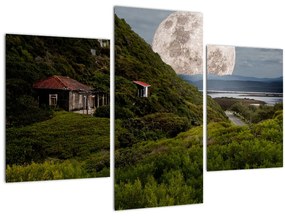 Tablou - peisaj cu luna (90x60 cm)
