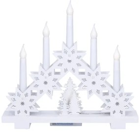 Sfeșnic LED de Crăciun Solight 1v265 5xLED/2xAA alb cald