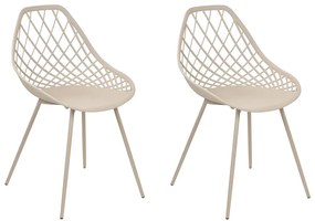 Set 2 buc scaune de sufragerie Canza (bej). 1080356
