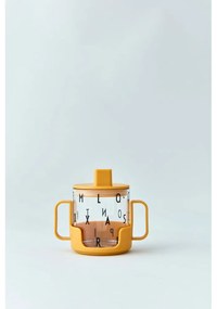 Mânere pentru cană copii Design Letters, galben muștar